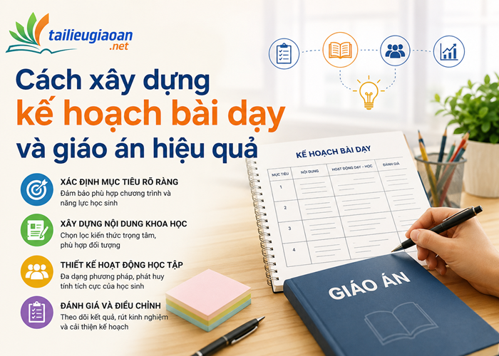 Cách xây dựng kế hoạch bài dạy và giáo án hiệu quả